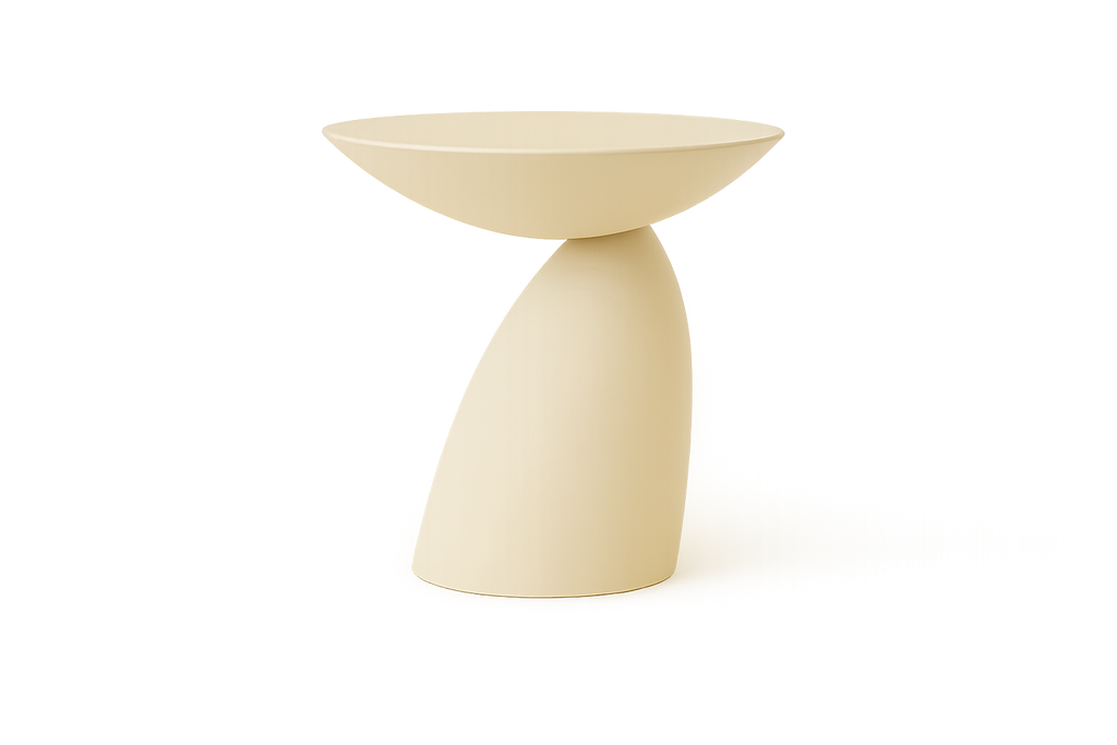 Table d'appoint sculpturale moderne