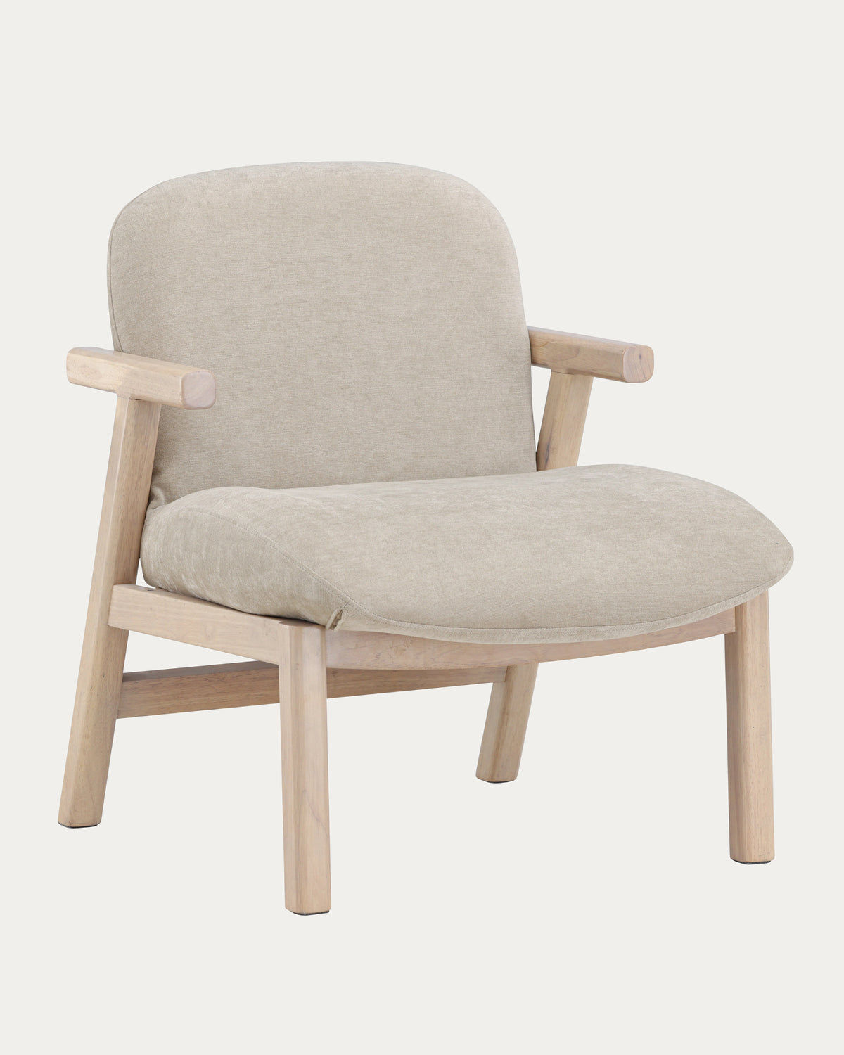 Venture Home RILE Fåtölj – Skandinavisk Design i Trä & Tyg