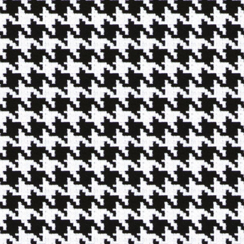 Monochrome Houndstooth Fabric
